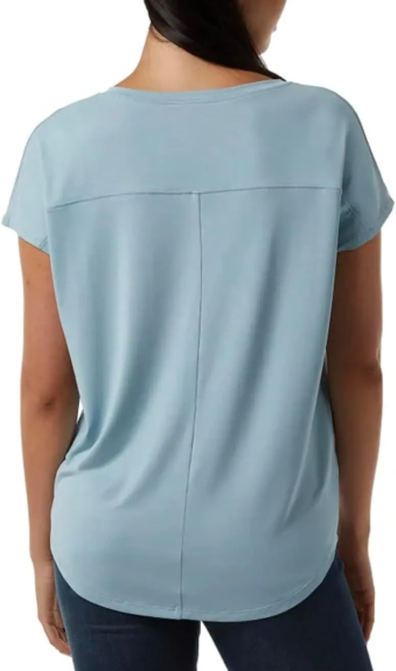 32 Degrees Cool Women's Soft Luxe Short Sleeve V-Neck Top