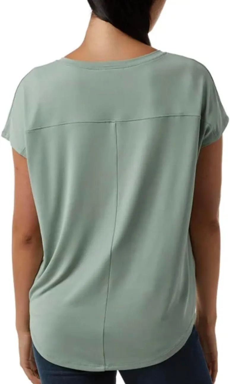 32 Degrees Cool Women's Soft Luxe Short Sleeve V-Neck Top