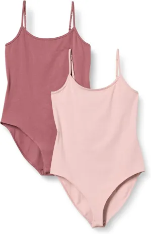 Amazon Essentials Women's Slim-Fit Cami Bodysuit, Pack of 2