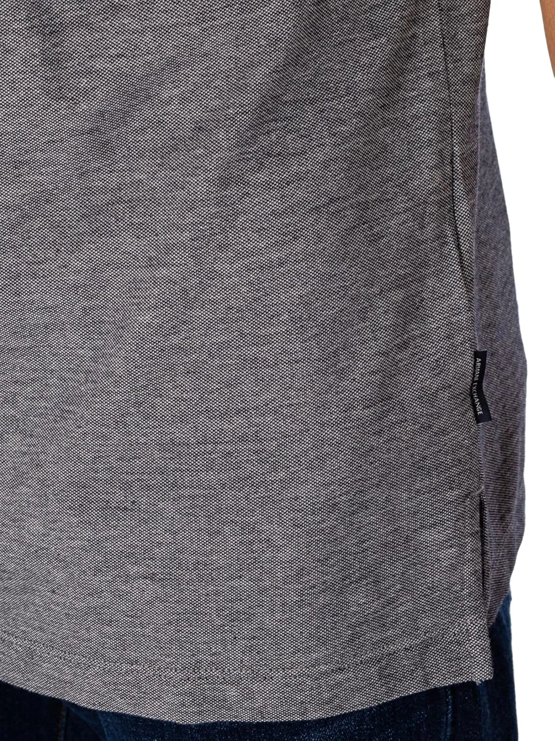 Armani Exchange Men's Heathered Cotton Piquet Regular Fit Polo