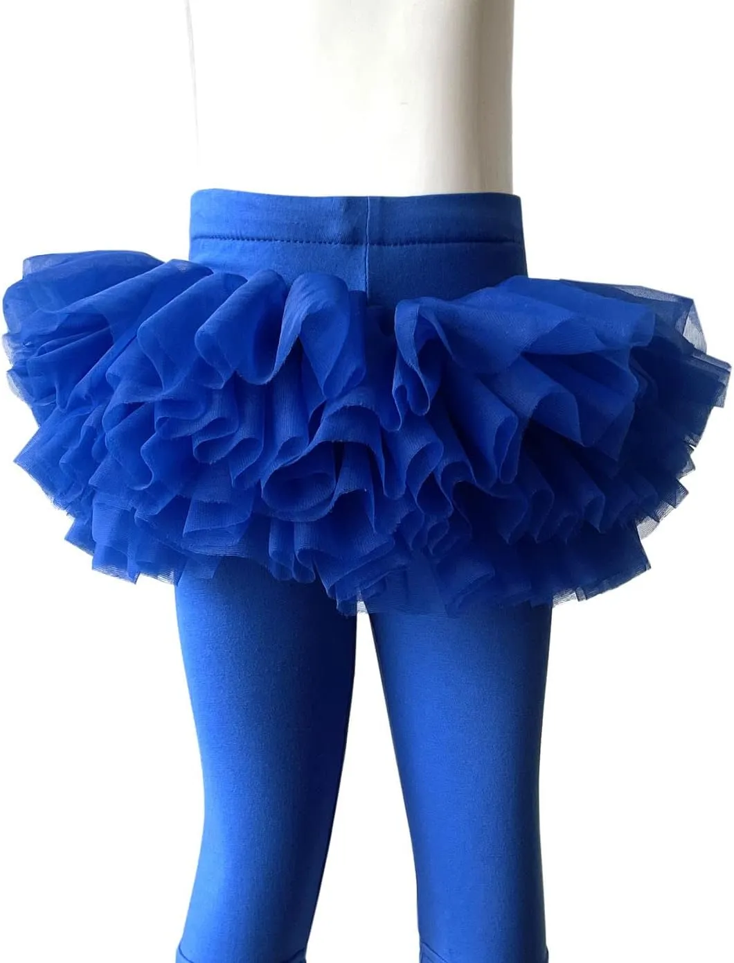 Ashken Baby Toddler Girls' Tutu Leggings Tulle Ruffle Skirted Pants Footless Tights (3 Months-5T)