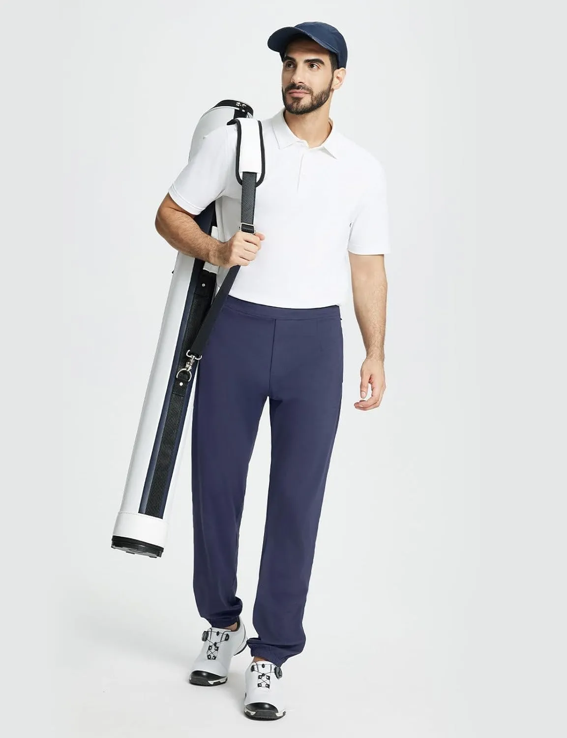 baleaf 30'' Men's Golf Joggers Pants Stretch Lightweight Workout Running Travel Track Sweatpants Quick Dry Zip Pockets