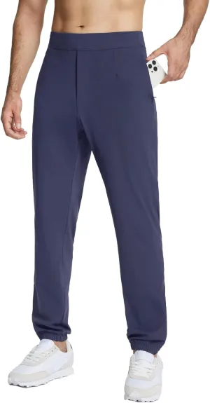 baleaf 30'' Men's Golf Joggers Pants Stretch Lightweight Workout Running Travel Track Sweatpants Quick Dry Zip Pockets