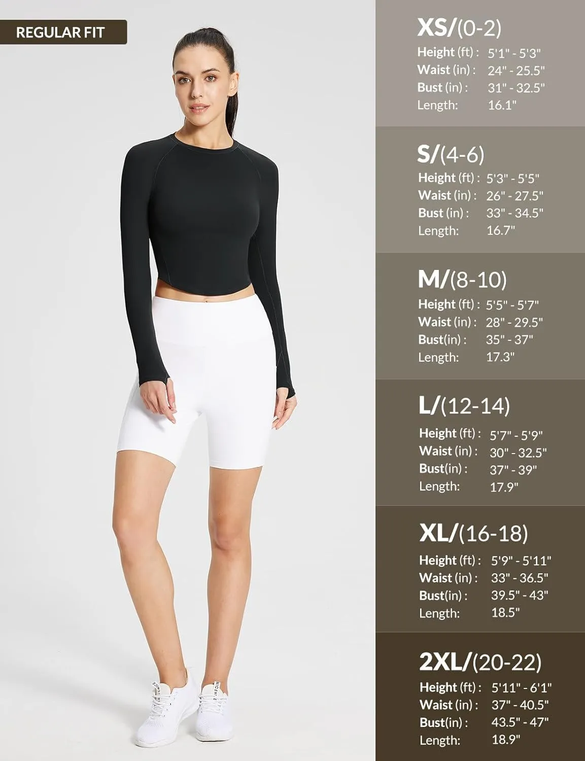 baleaf Womens Long Sleeve Workout Tops Athletic Crop Top Running Slim Fit Gym Yoga Shirts