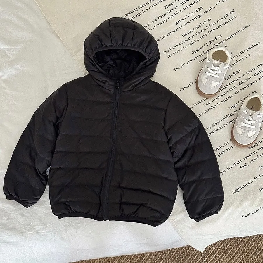 Basic Solid Color Ultra Light Down Jackets