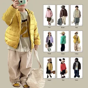 Basic Solid Color Ultra Light Down Jackets
