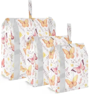 Beautiful Butterfly Leaves Packing Cubes for Travel 3 Set Travel Packing Cubes Luggage Organizer Bags for Carry On