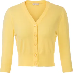 Belle Poque Women's 3/4 Sleeve Cropped Cardigan Shrugs Button Down Sweater