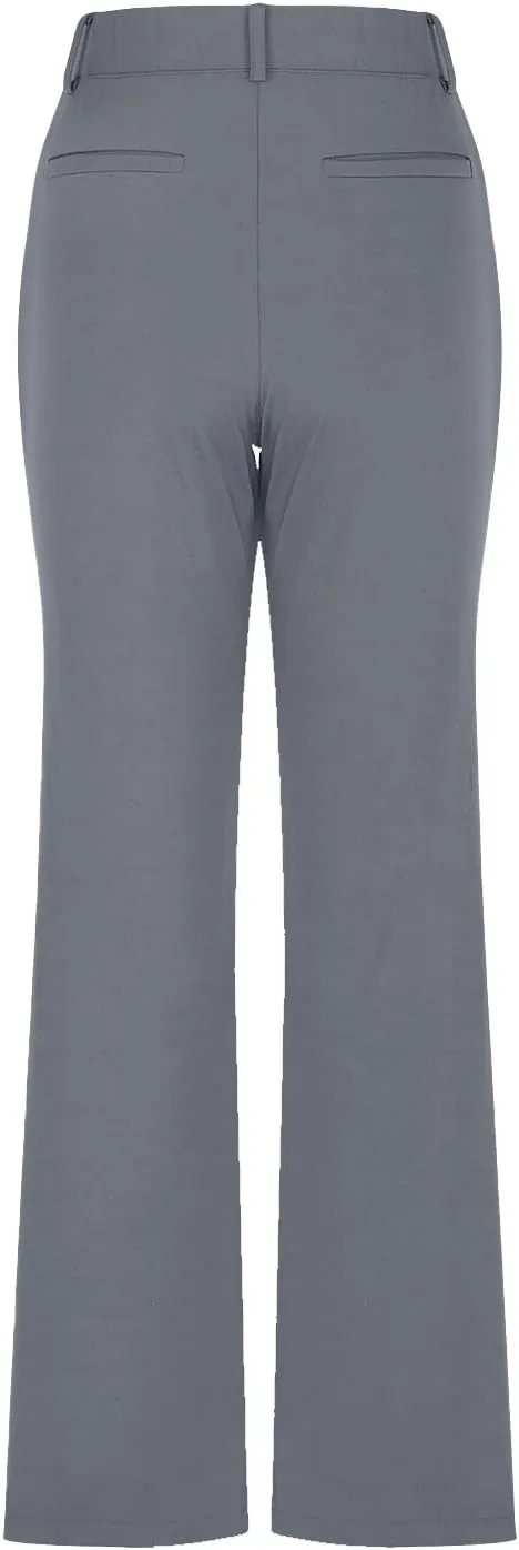 Bootcut Dress Pants for Women Business Casual High Waist Regular Fit Work Pants Elegant Office Trousers with Pockets
