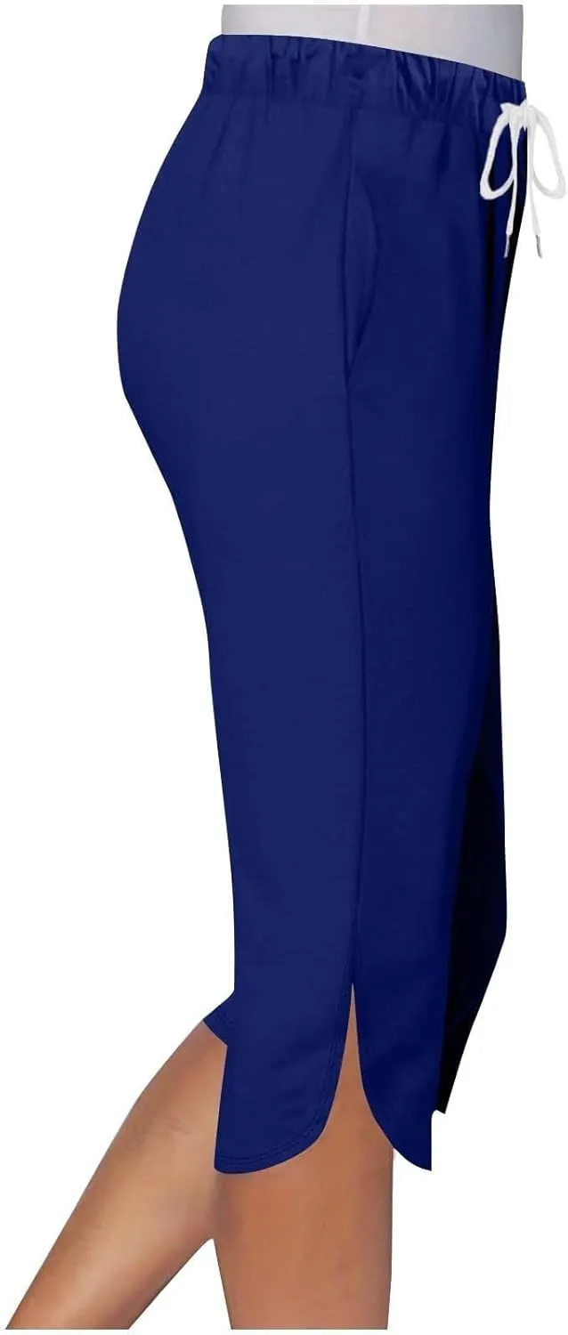 Capri Leggings for Women Knee Length Petite 2025 Summer High Waisted Athletic Workout Yoga Pants with Pockets