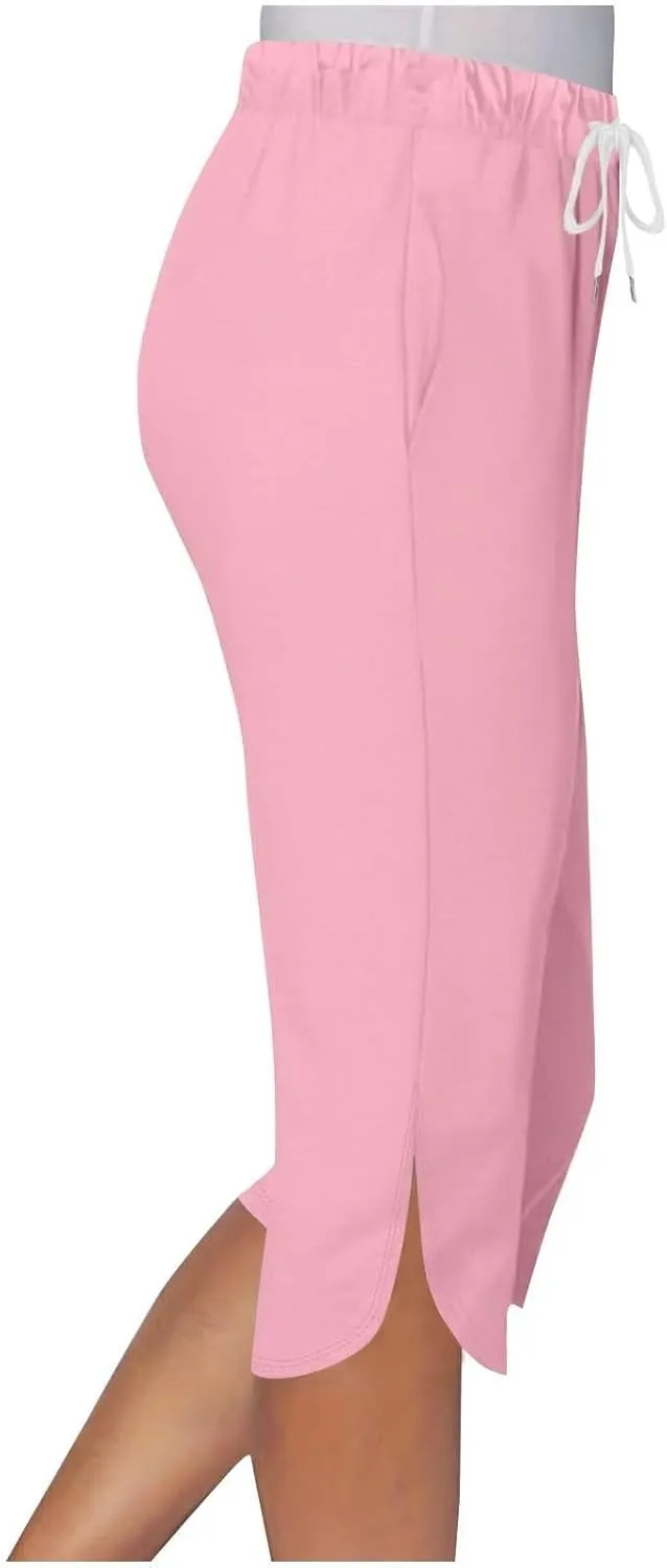 Capri Leggings for Women Knee Length Petite 2025 Summer High Waisted Athletic Workout Yoga Pants with Pockets