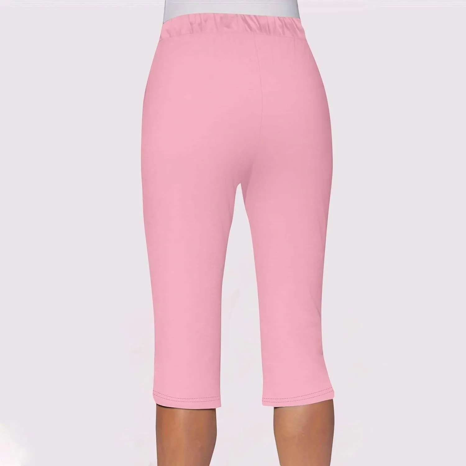Capri Leggings for Women Knee Length Petite 2025 Summer High Waisted Athletic Workout Yoga Pants with Pockets