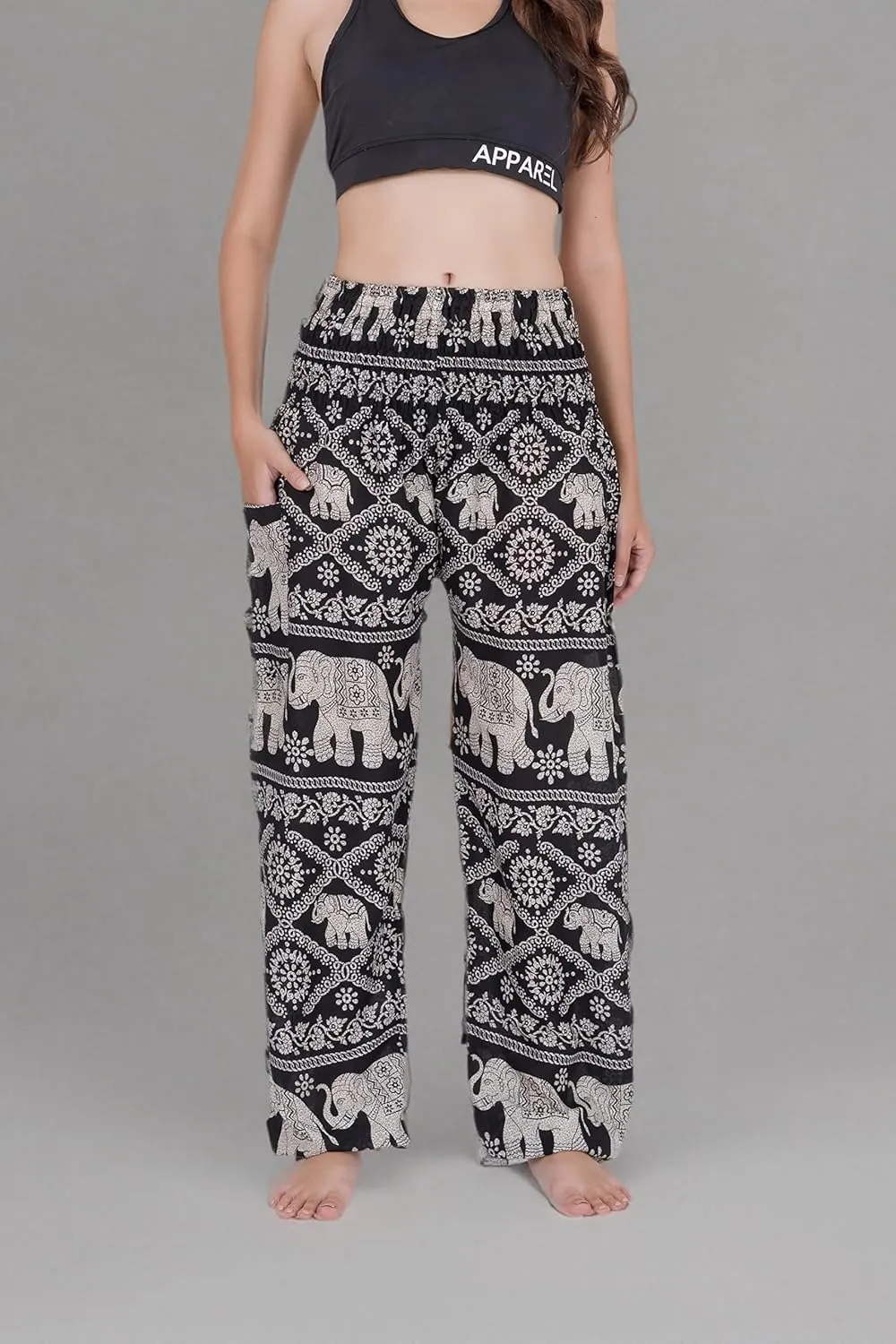 CHAINUPON Harem Pants Women Flowy Trouser Yoga Boho Hippie Clothes