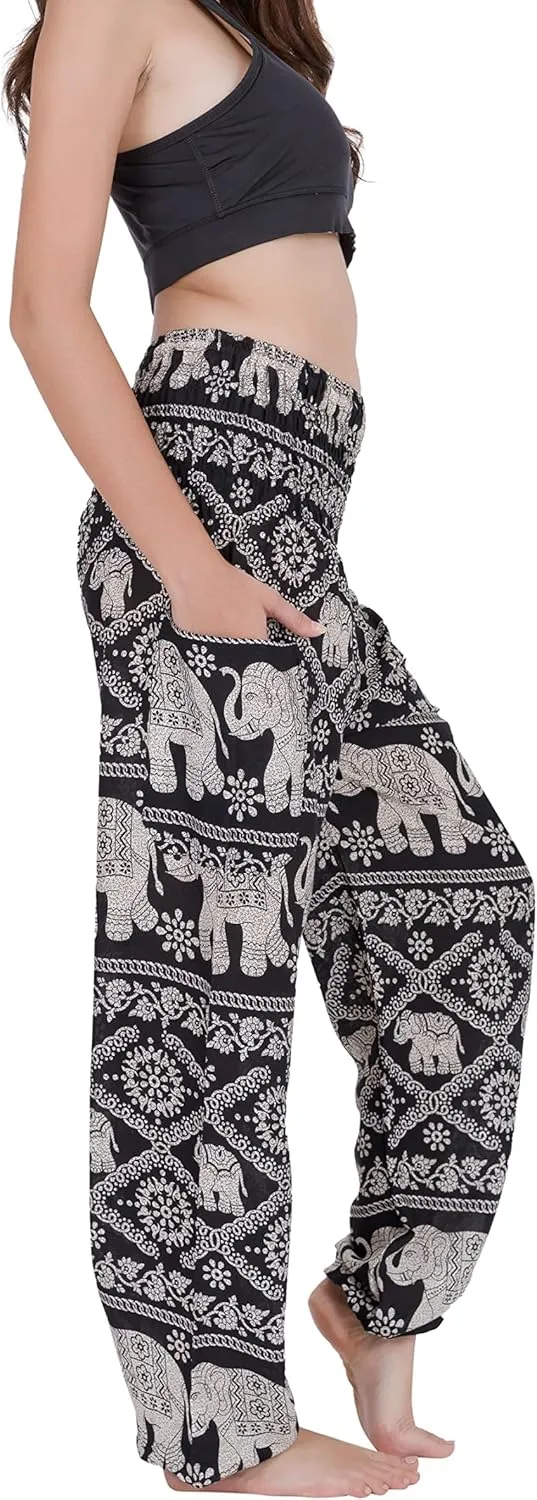 CHAINUPON Harem Pants Women Flowy Trouser Yoga Boho Hippie Clothes