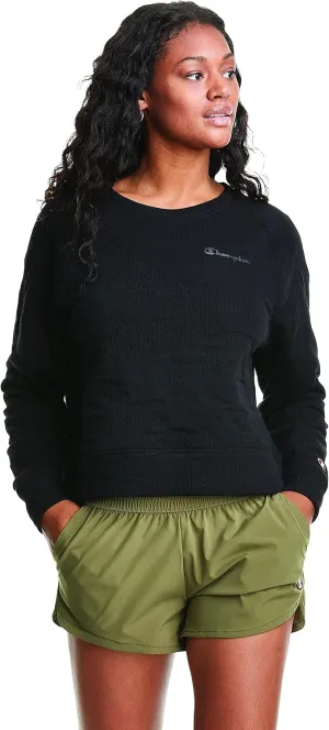 Champion Women's Sport Soft Touch Double Knit Crew