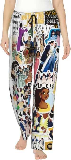 Comfy Women's Lounge Pajama Pants, Hamilton Sleep Pants Stretch Drawstring Bottoms with Pockets