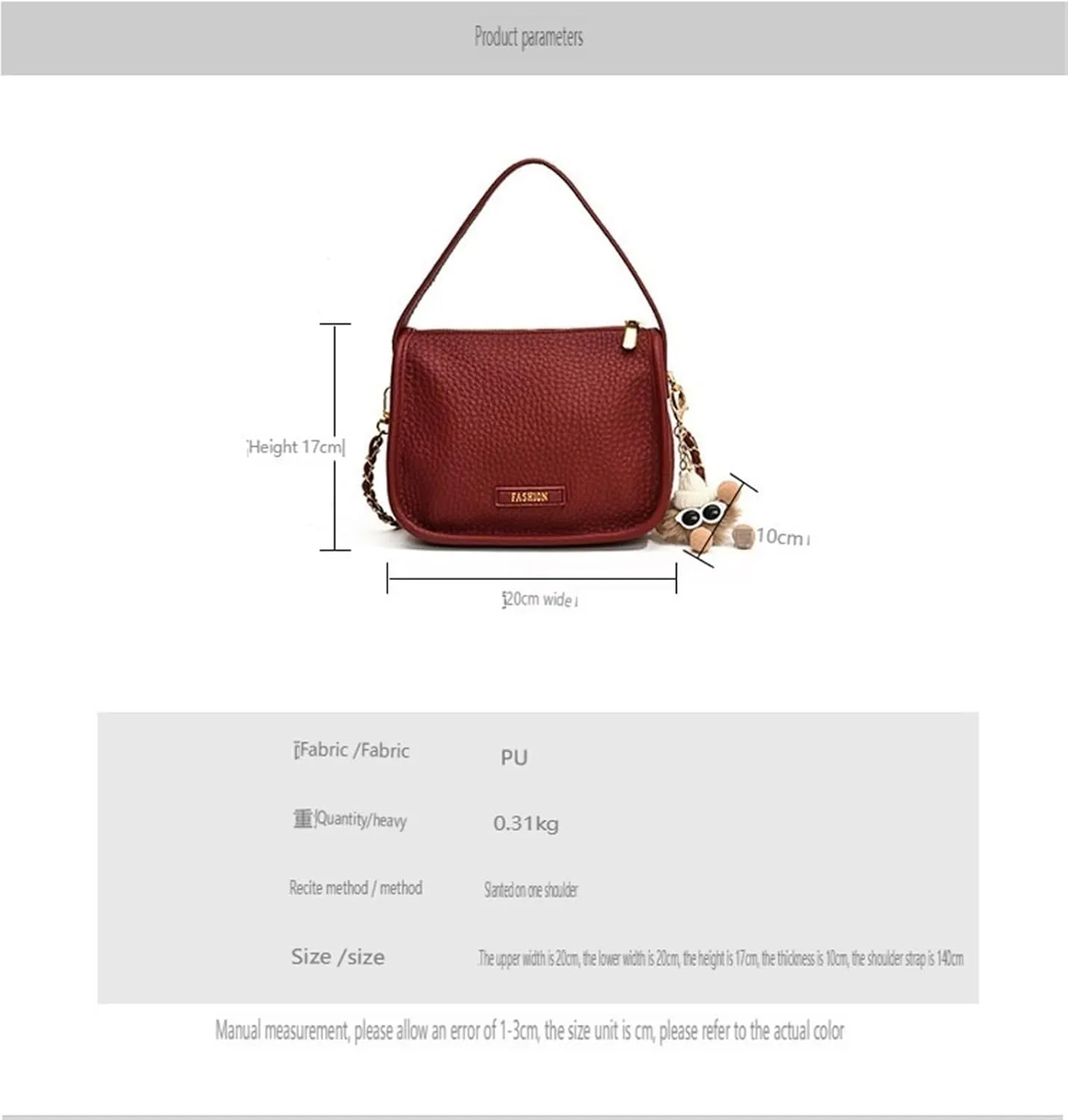 cross-body bag Underarm Tote Soft Leather Large Capacity Shoulder Bag