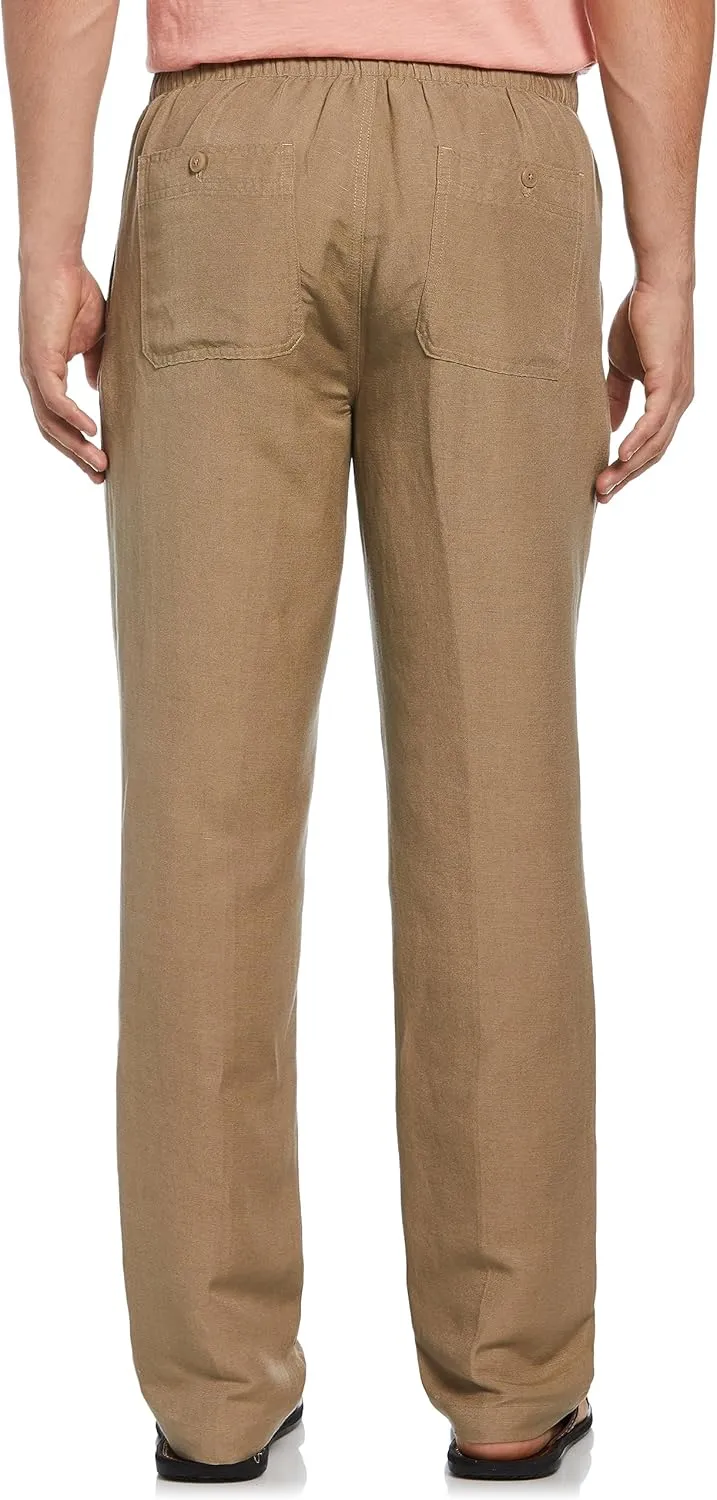 Cubavera Men's Linen-Blend Pants with Drawstring (Size Small-5x Big & Tall)
