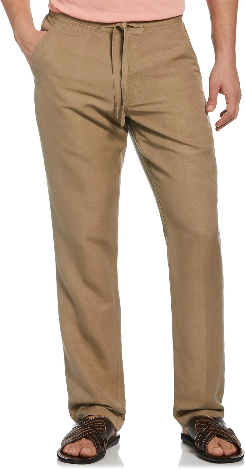 Cubavera Men's Linen-Blend Pants with Drawstring (Size Small-5x Big & Tall)