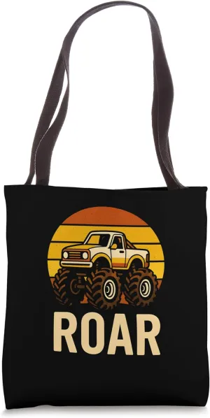 Cute Monster Truck Roar Kids Cool Boys Birthday Tote Bag