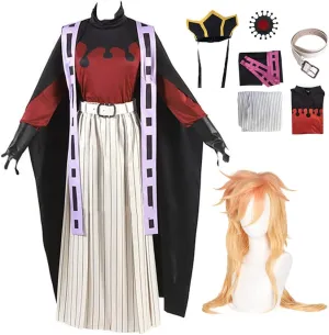 Douma Cosplay Costume Douma Kimono Uniform Outfits Cloak With Wig Full Set Halloween for Mens