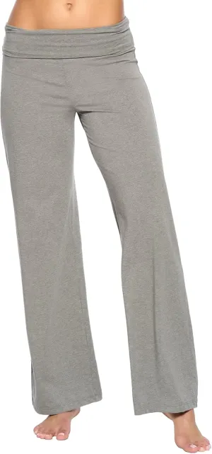 Felina | Organic Cotton Stretch Wide Leg Fold Over Pant