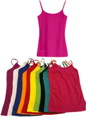 Full Seamless Stretch Camisole Tank Tops for Women 10 piece one size