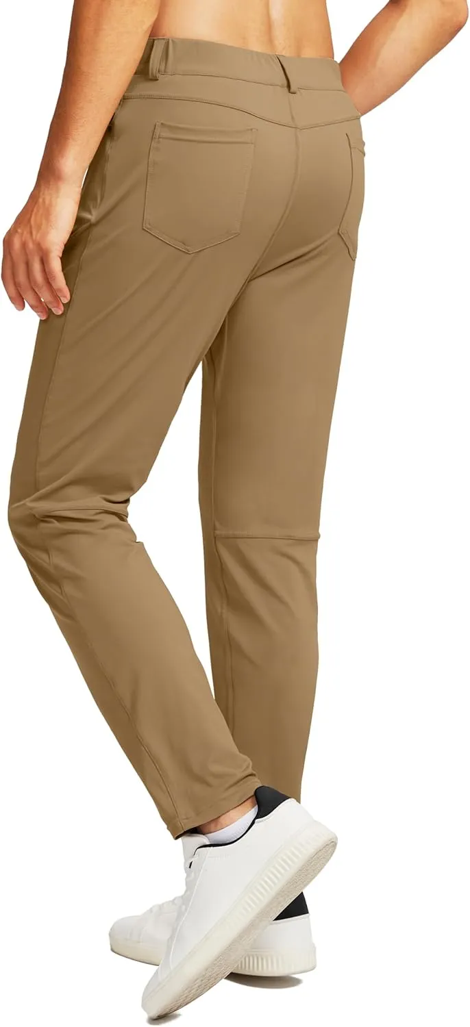 G Gradual Men's Stretch Golf Pants with 6 Pockets Slim Fit Dress Pants for Men Travel Casual Work