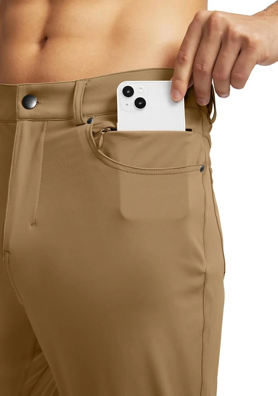 G Gradual Men's Stretch Golf Pants with 6 Pockets Slim Fit Dress Pants for Men Travel Casual Work