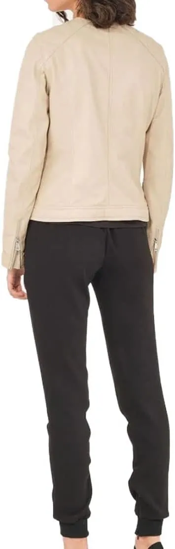Genuine Soft Lambskin Leather Jacket for Women's Designer Wear WD052