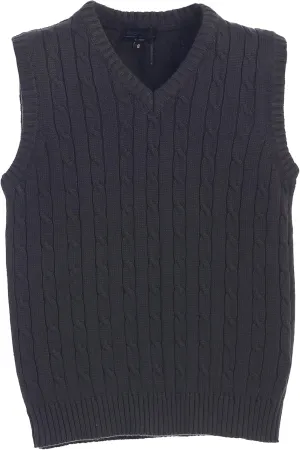 Gioberti Boy's 100% Cotton Soft V-Neck Cable Knit Sweater Vest
