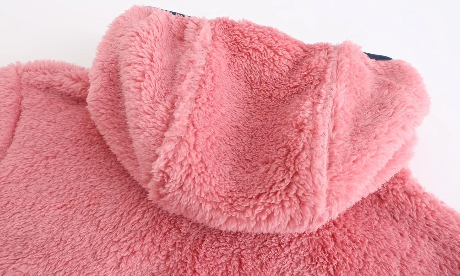 Girl's Jacket Kids Full Zip Ultra Soft Sherpa Fleece Hoodie Sweatshirt