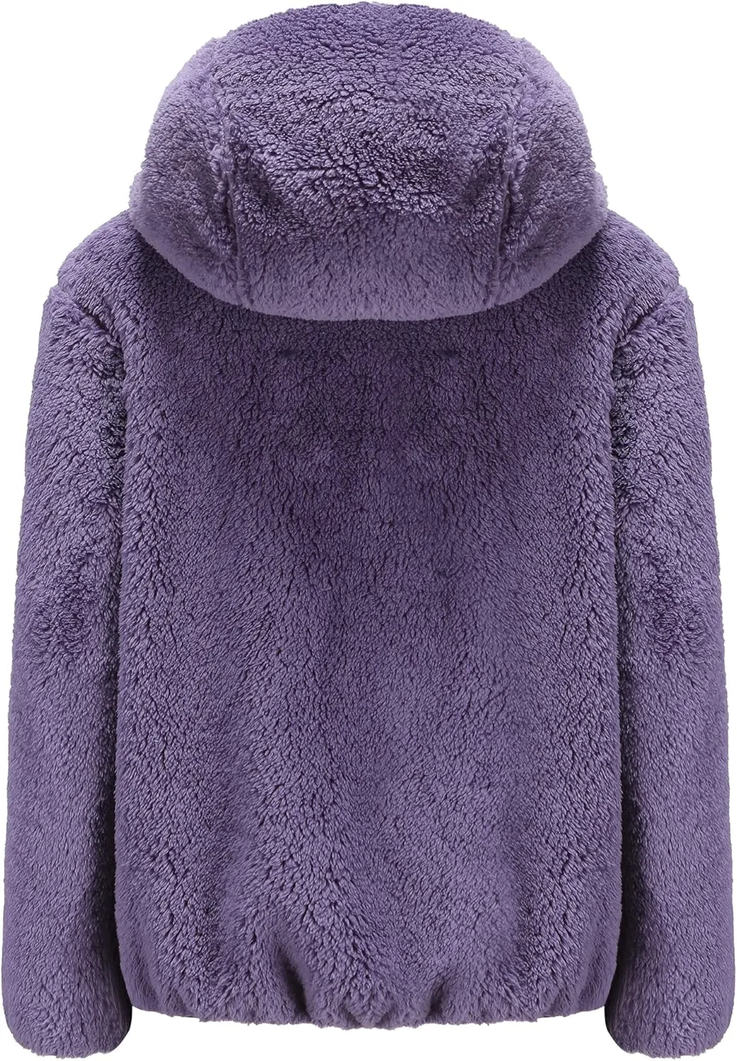 Girl's Jacket Kids Full Zip Ultra Soft Sherpa Fleece Hoodie Sweatshirt