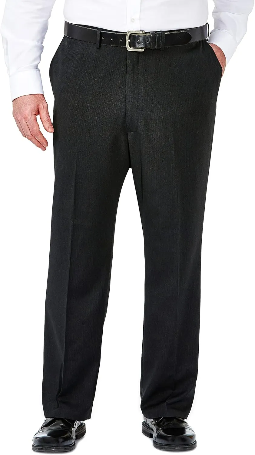 Haggar Men's Classic Fit Soild Stretch Suit Separate Pant (Regular and Big and Tall)