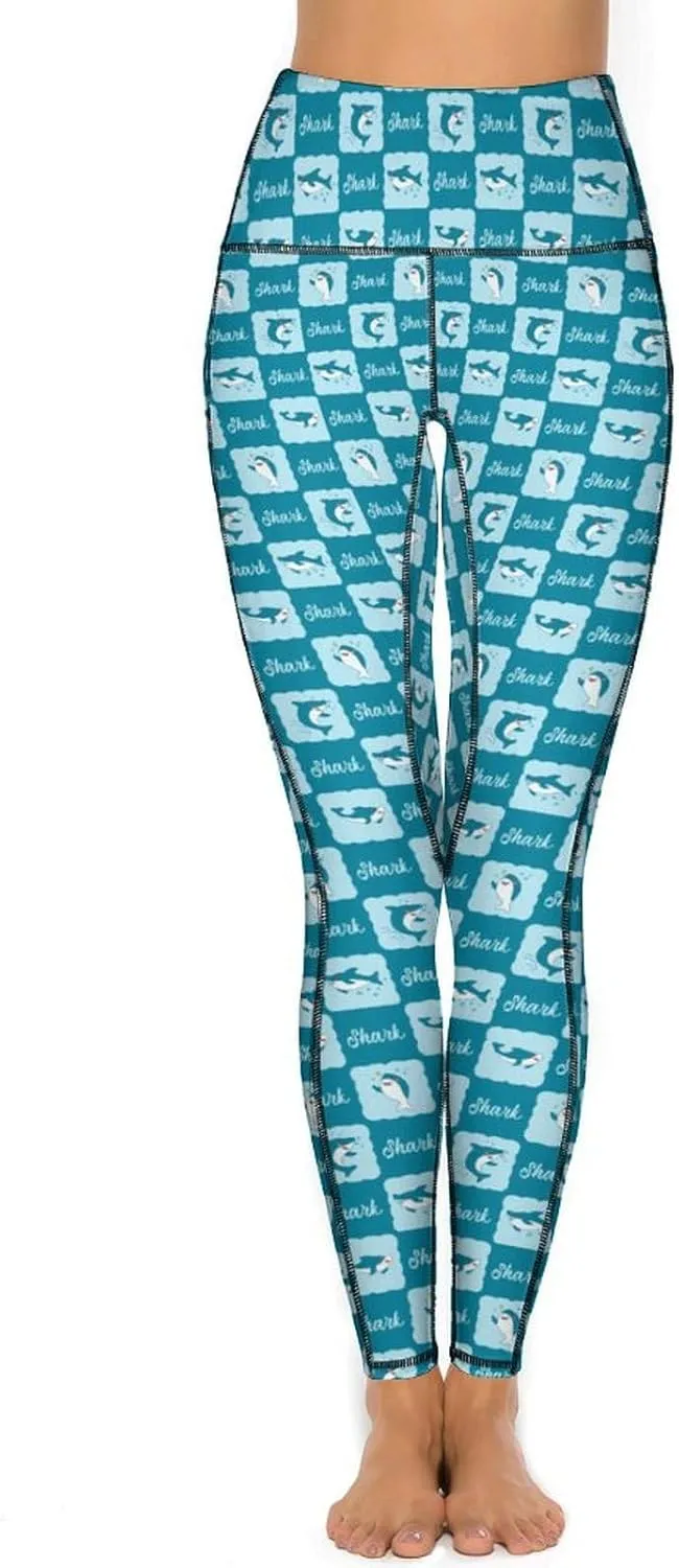 Halloween Skulls Yoga Pants Women Tummy Control Workout Leggings with Pockets High Waist Sports Trousers Lounge Pants