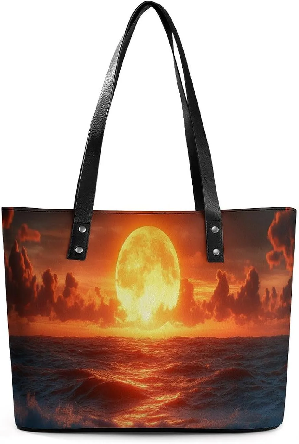 HAPPY 2025 Women Soft Leather Handbags Tote Purses Shoulder Bucket Bags