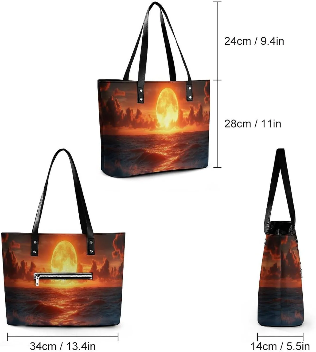 HAPPY 2025 Women Soft Leather Handbags Tote Purses Shoulder Bucket Bags