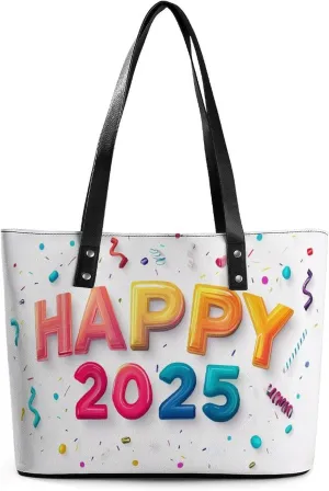 HAPPY 2025 Women Soft Leather Handbags Tote Purses Shoulder Bucket Bags