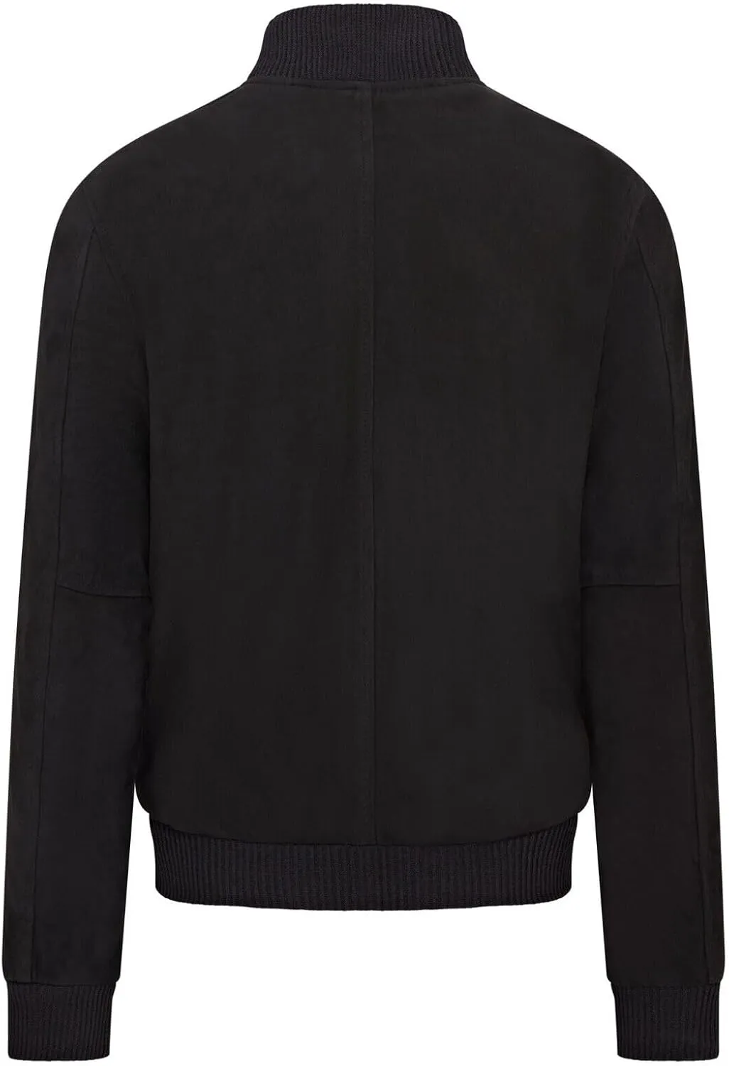 Infinity Leather Mens Soft Goat Suede MA-1 Varsity Bomber Jacket