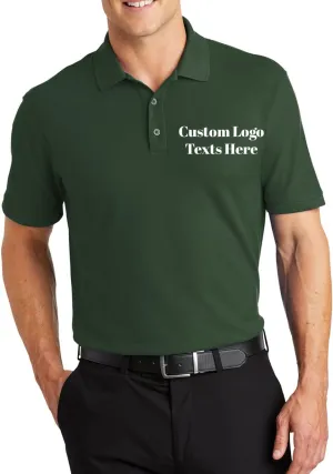 INK STITCH K100 Men Custom Stitching Embroidery Logo Text Design Your Own Core Pique Polo Shirts