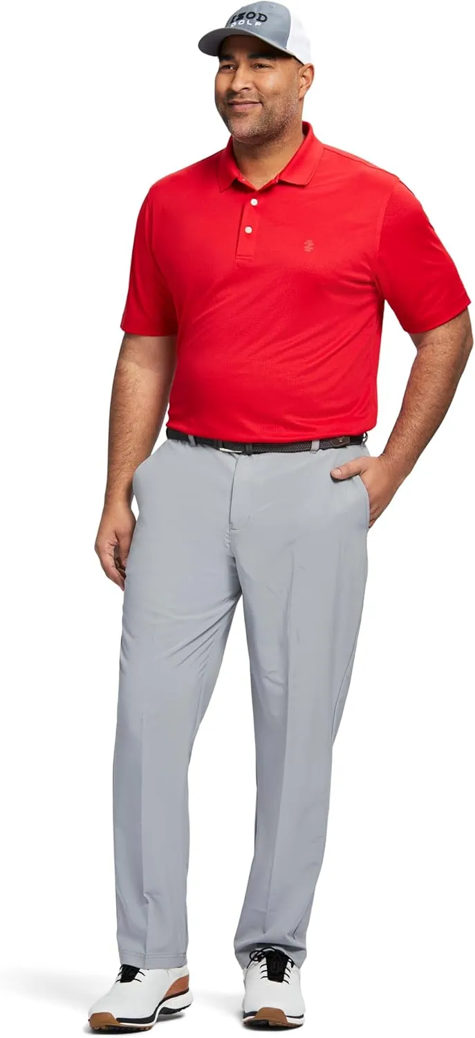 IZOD Men's Big and Tall Performance Golf Grid Polo