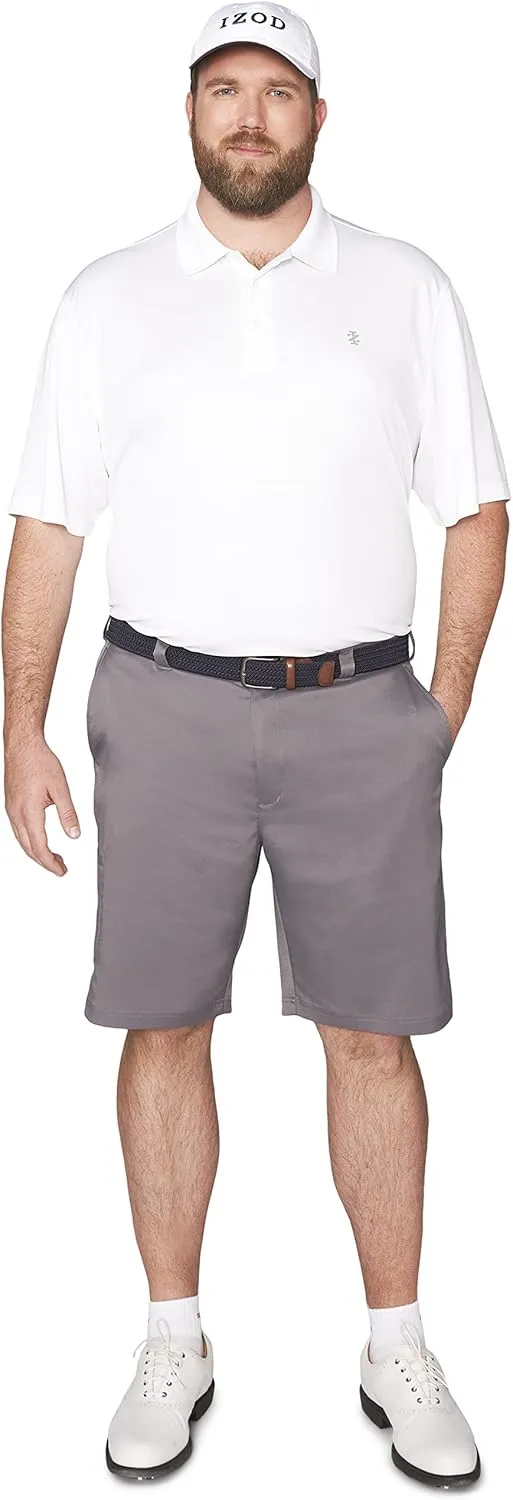 IZOD Men's Big and Tall Performance Golf Grid Polo