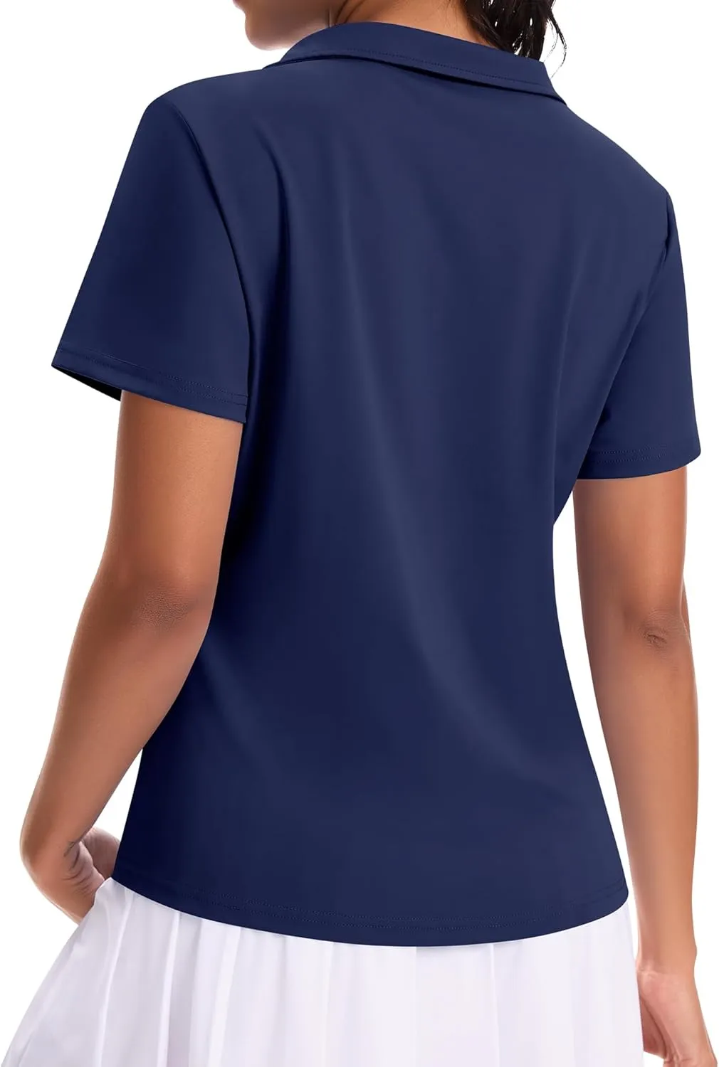 JoyGirl Women's Golf Polo Shirts Collared V-Neck Short Sleeve Tennis Shirt UPF 50  Quick Dry Moisture Wicking Golf Tops