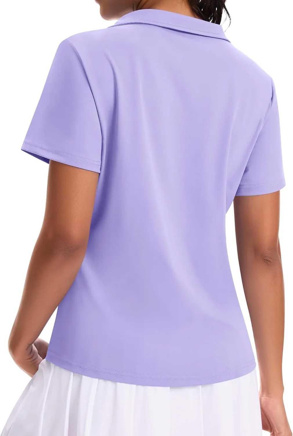 JoyGirl Women's Golf Polo Shirts Collared V-Neck Short Sleeve Tennis Shirt UPF 50  Quick Dry Moisture Wicking Golf Tops