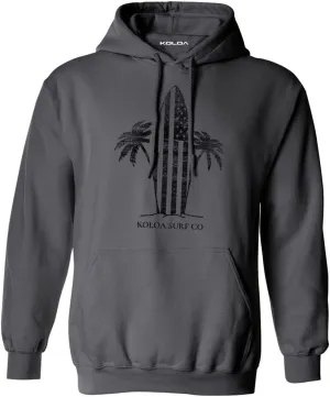 Koloa Surf Men's Retro USA Surfboards Logo Heavyweight Pullover Hoodies in XS-5XL