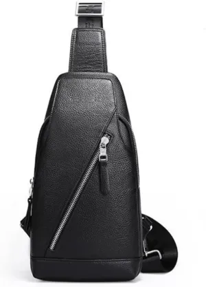 Large Capacity Crossbody Bag for Men Shoulder Bag Soft Chest Bag