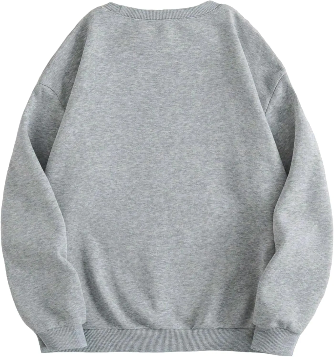 LovelyWholesale Women Graphic Crew Neck Sweatshirts Causal Long Sleeve Pullover Tops