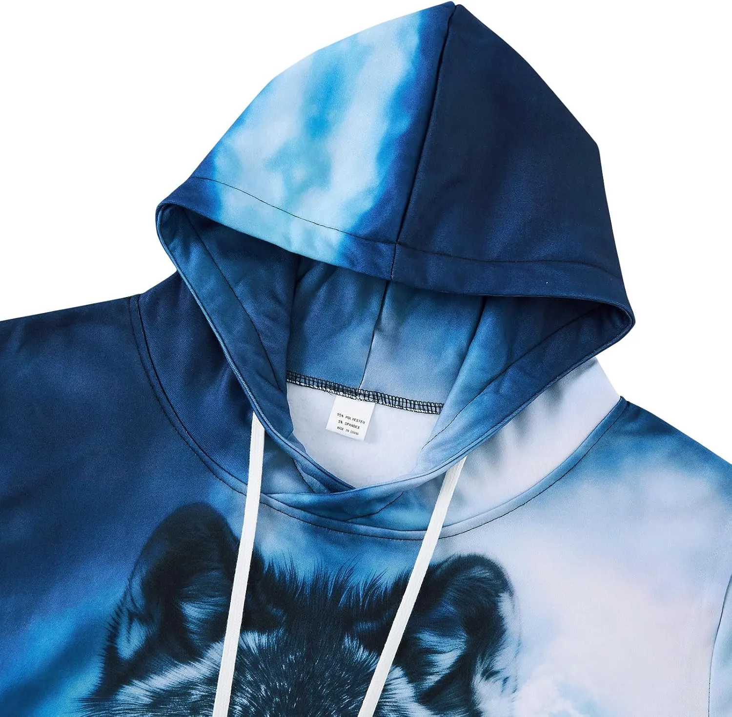 Loveternal Mens Womens Fleece Liner Hoodies Novelty Graphic Pullover Hooded Sweatshirts