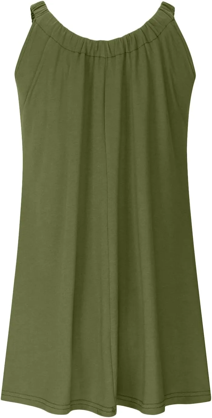 LRMQS Womens Summer Dresses Casual 2025 Vacation Beach Cover ups Sundresses Hawaiian Spring Tank Short Dress Resort Wear