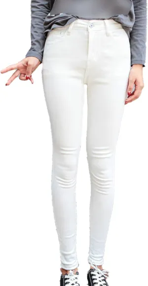 Maiyifu-GJ Women High Waist Skinny Ankle Jeans Casual Straight Leg Pencil Denim Pants Boyfriend Slim Fit Washed Stretch Jean